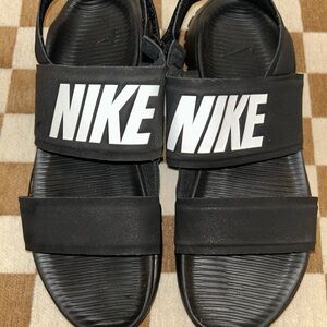 Nike Black and White Sandals